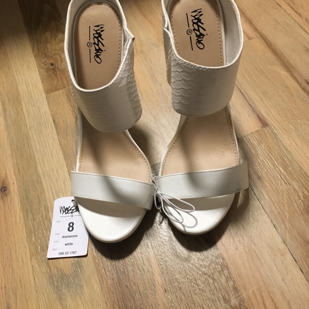 White stilettos!